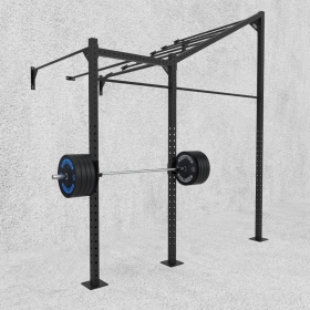 10' Wall Mount Builder® Pull Up Rig: Advanced 1 w/ 2' Monkey Bar Spacing