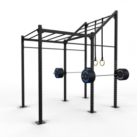 10' Freestanding Builder® Pull Up Rig: Advanced 2 w/ 2' Monkey Bar Spacing