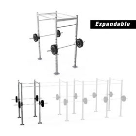 Galvanized Freestanding Expandable 9' Height Pull-Up Rig with Monkey Bar Option