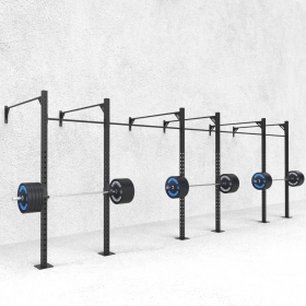 24' Wall-Mount Builder® Pull Up Rig: Single Bars