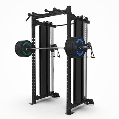 Builder Half Rack with two Single Column Weight Stack Functional Trainers